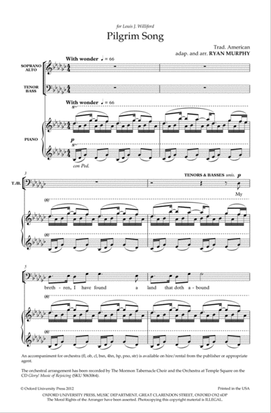 Pilgrim Song Divisi scores gallery preview page 2