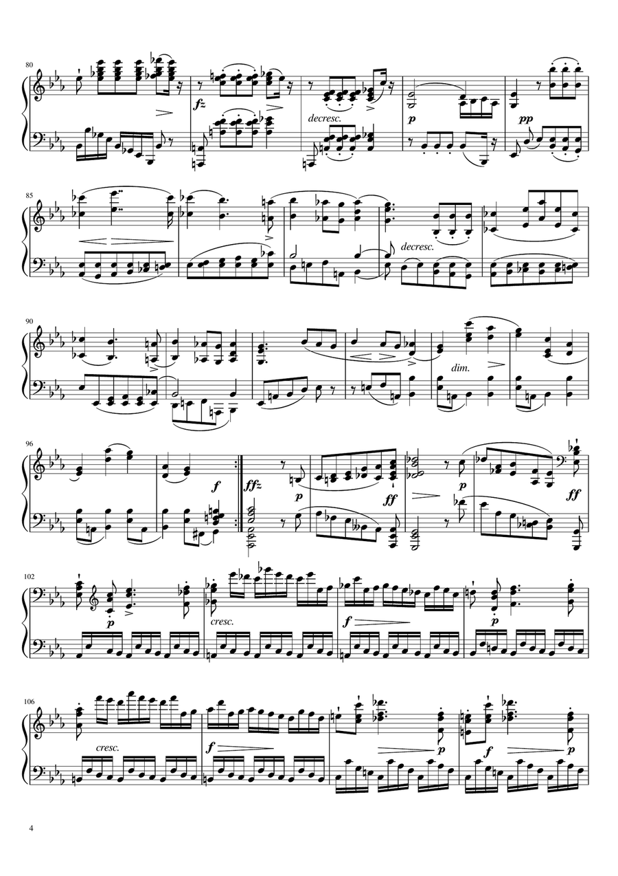 Schubert - Piano Sonata No. 19 in C Minor, D.958 - Original For Piano Solo Complete Piano Solo scores gallery preview page 4