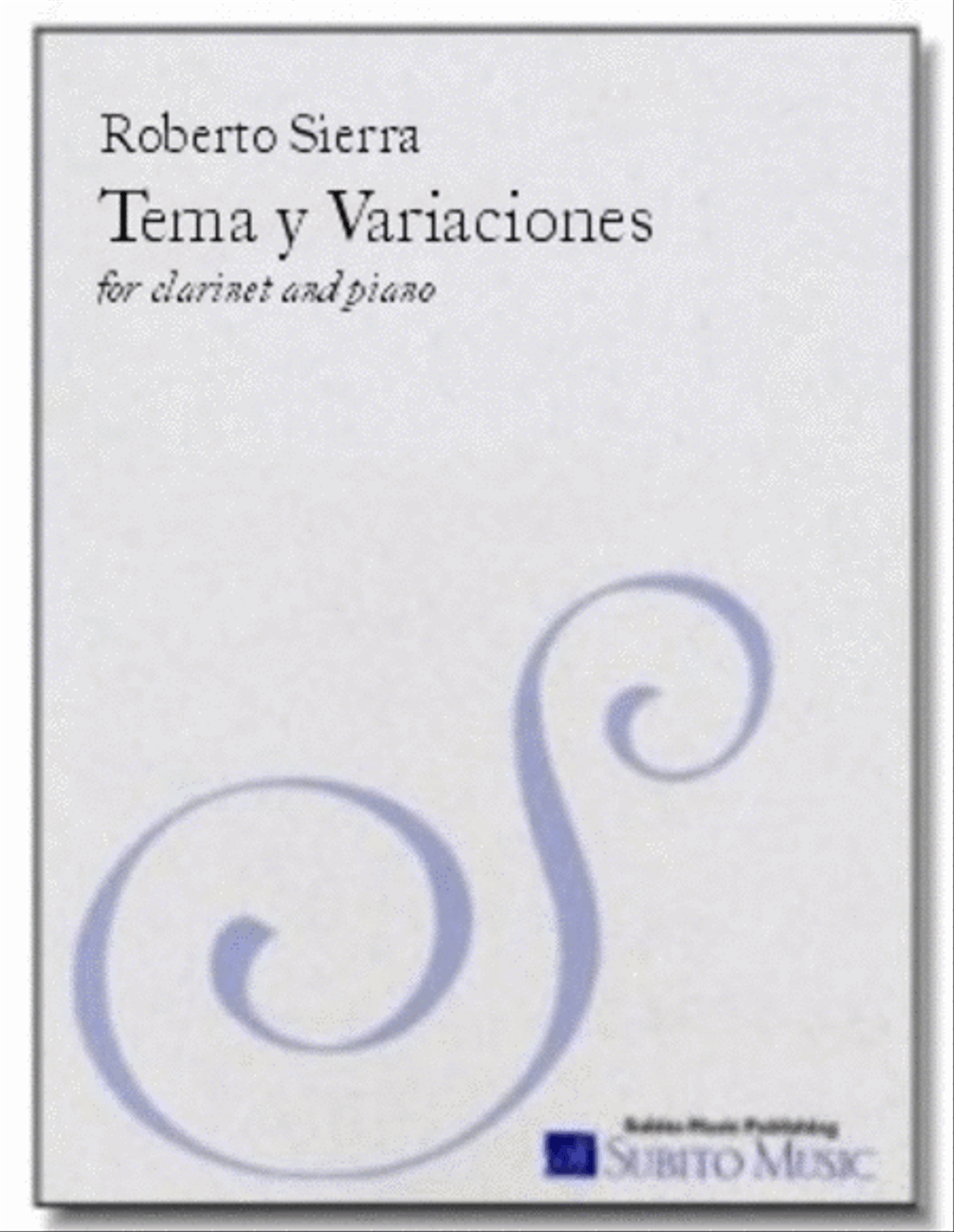 Tema y Variaciones Clarinet Solo scores gallery preview page 1