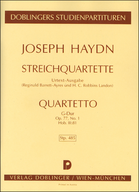 Streichquartett G-Dur op. 77/1