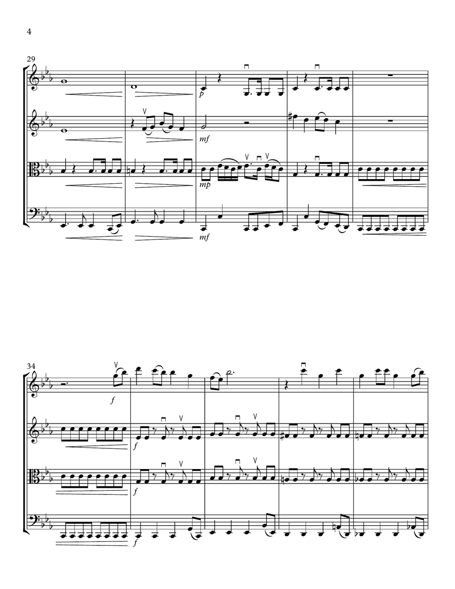 Toxic String Quartet scores gallery preview page 4