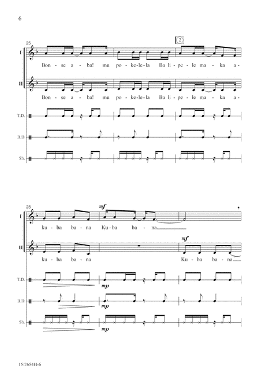 Bonse Aba A Cappella scores gallery preview page 7