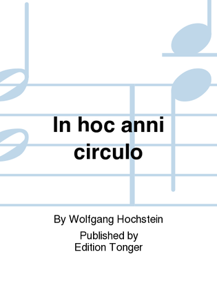 In hoc anni circulo