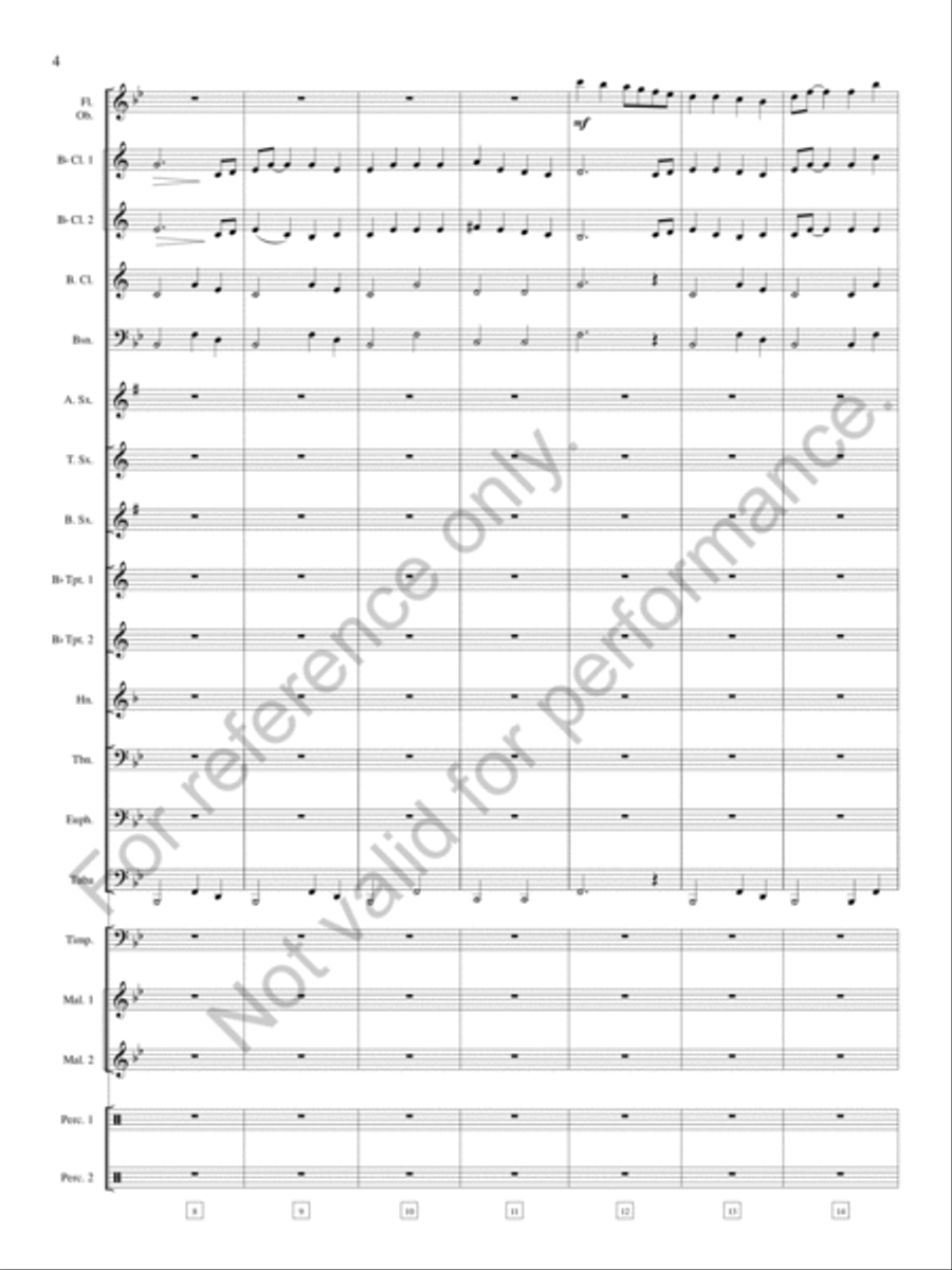 Legend of the Silver Knight Concert Band scores gallery preview page 5