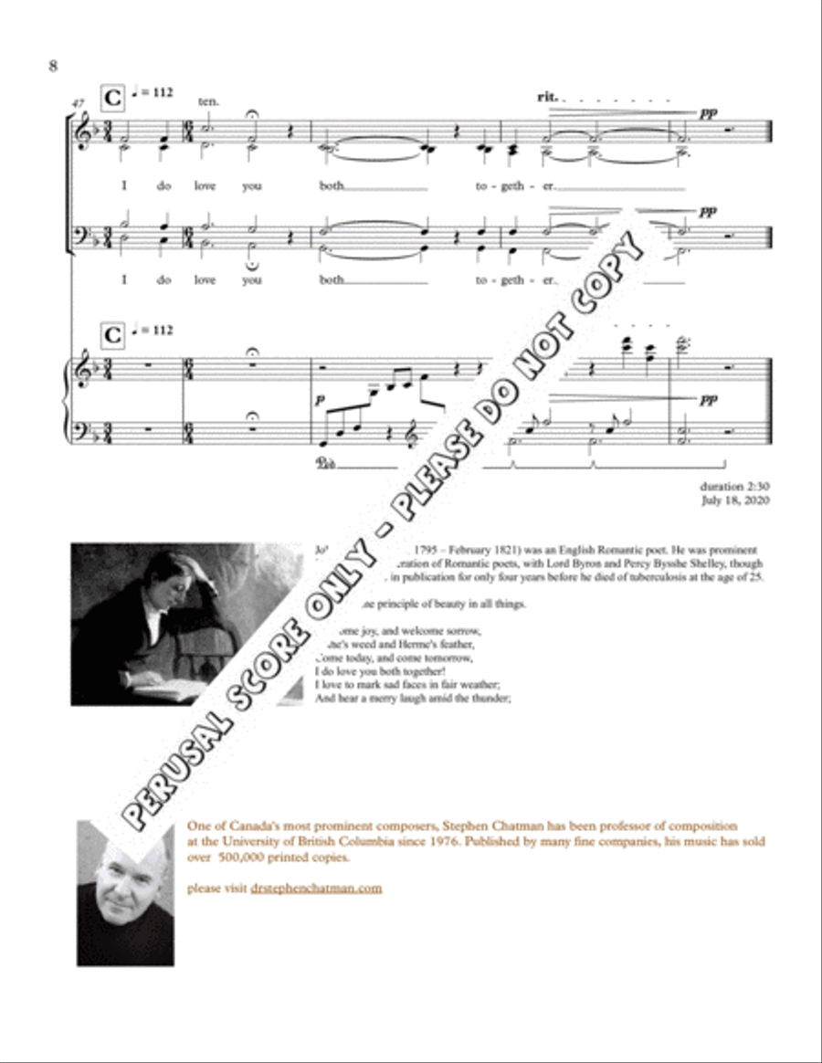 Welcome Joy , And Sorrow Welcome Joy , And Sorrow 4-Part scores gallery preview page 8