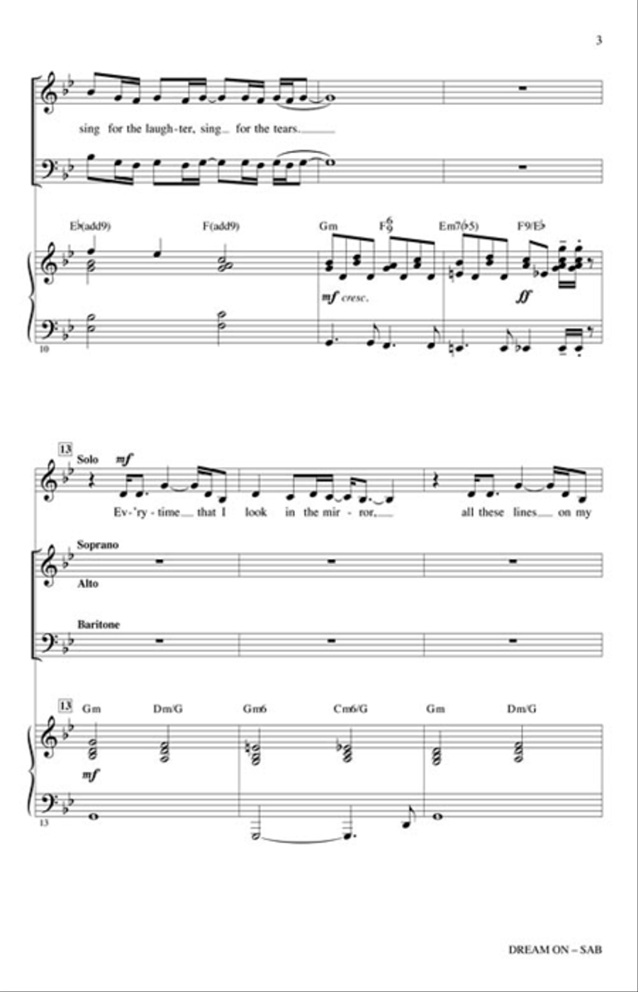 Dream On 3-Part scores gallery preview page 3