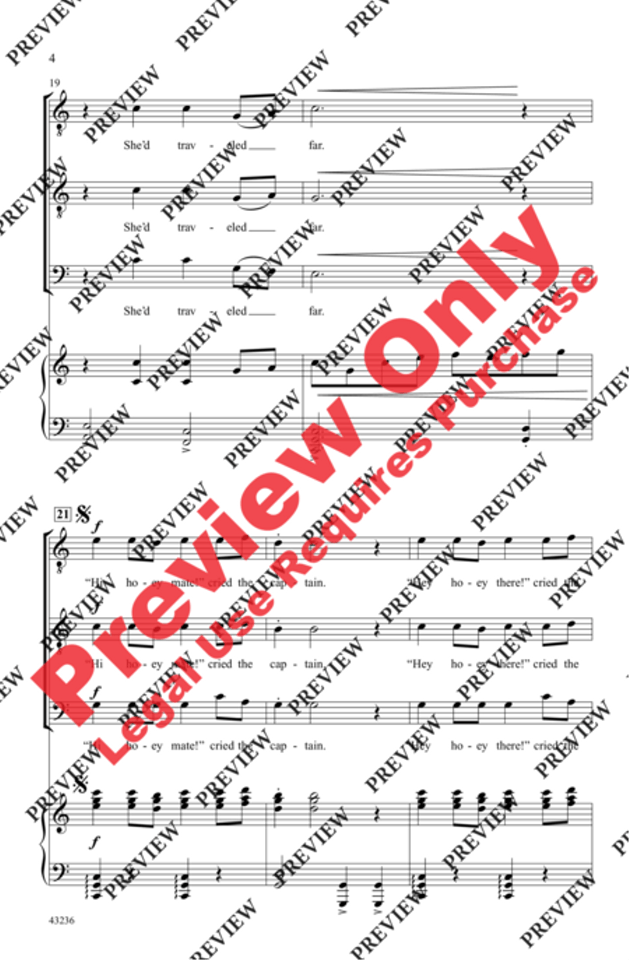 The Sky Over Shannon Men's Choir scores gallery preview page 4