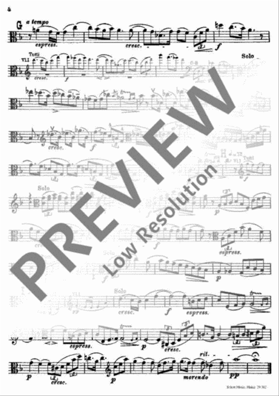Romanze F Major Viola scores gallery preview page 15