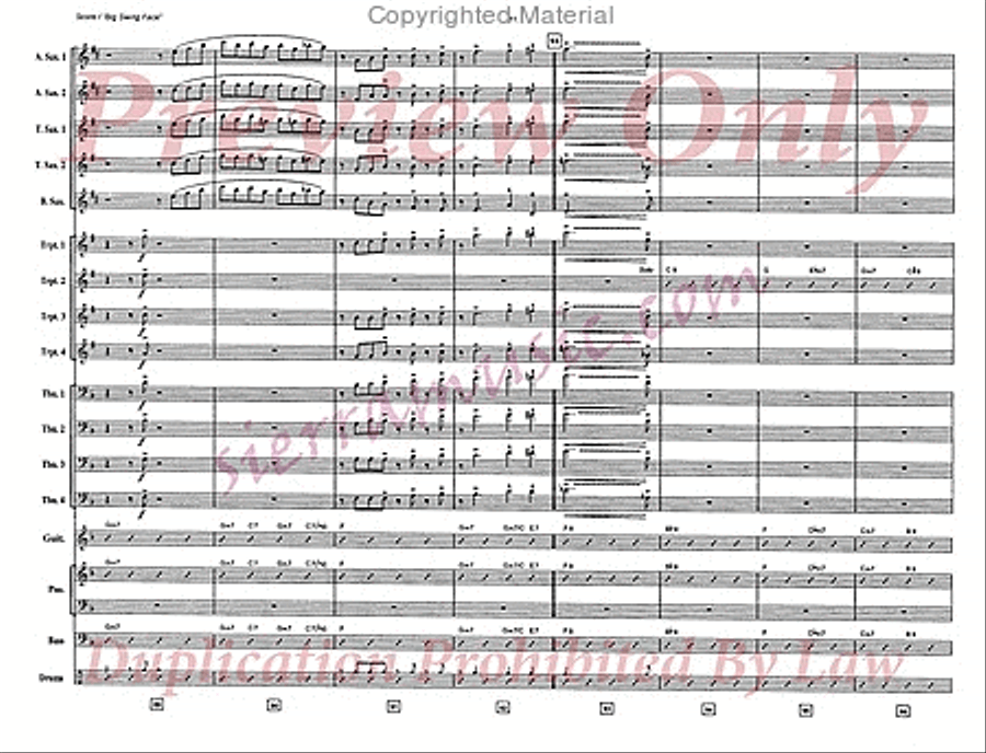 Big Swing Face Jazz Ensemble scores gallery preview page 12