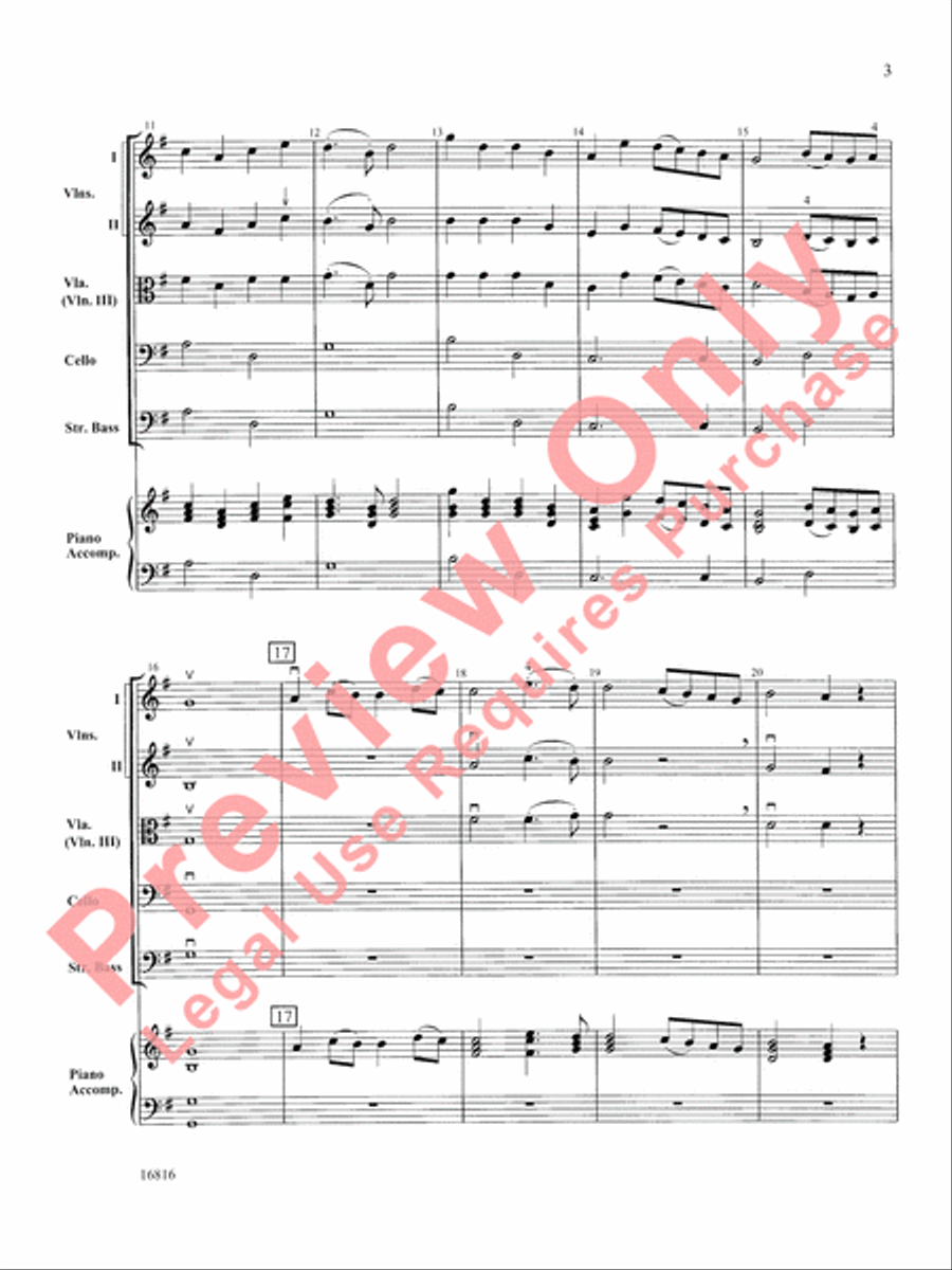 Mozart Serenade and Dance String Orchestra scores gallery preview page 4