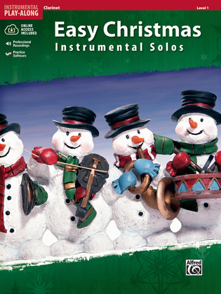 Book cover for Easy Christmas Instrumental Solos, Level 1