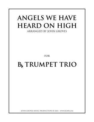 Book cover for Angels We Have Heard On High - Trumpet Trio