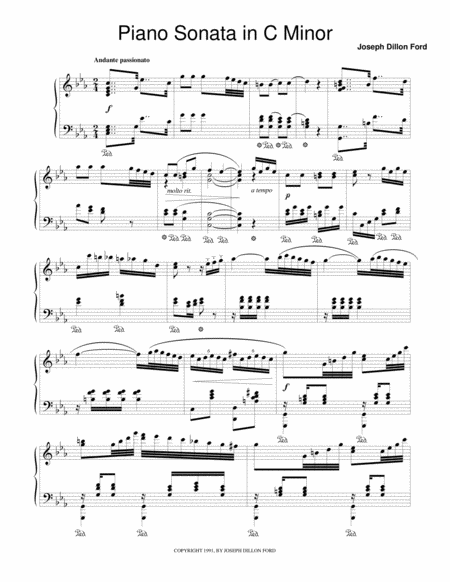 Sonata in C Minor for Pianoforte Solo ("Werther") image number null