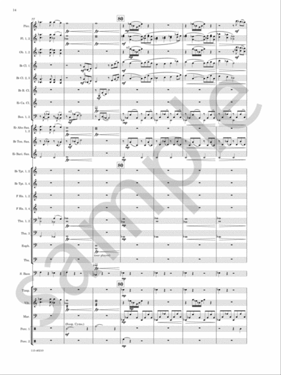 Grand Mesa Concert Band scores gallery preview page 15