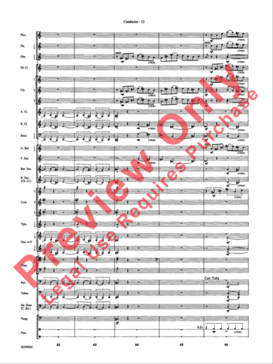 Symphony No. 3 for Band Concert Band scores gallery preview page 15