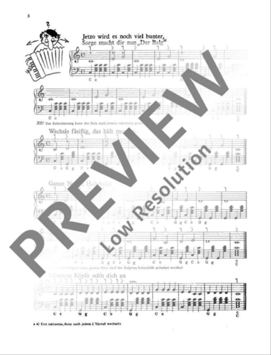 Das große Anfänger-Buch für Akkordeon Accordion scores gallery preview page 9