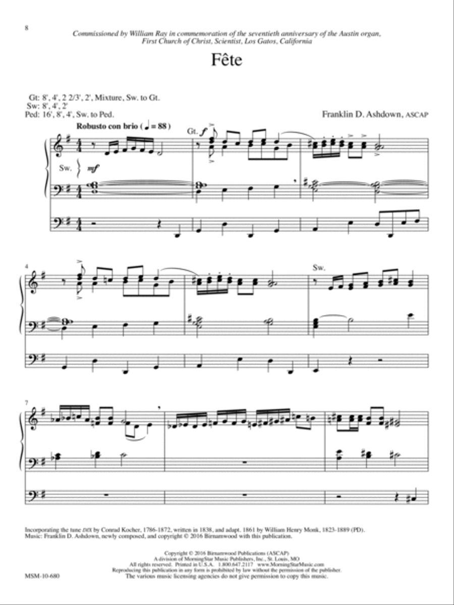 FÃªte Organ scores gallery preview page 1