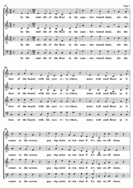 Click Go The Shears A Cappella SATB image number null