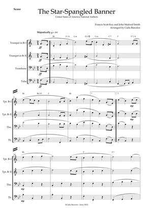 The Star-Spangled Banner - EUA Hymn (Brass Quartet) chords