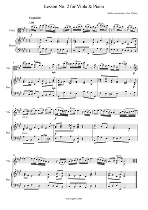 Lesson No.2 for Viola and Piano
