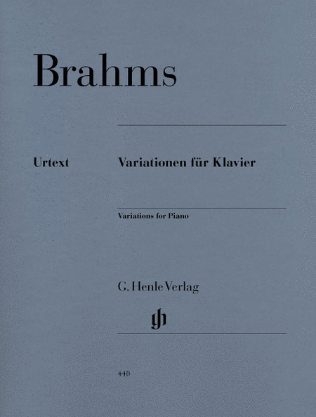 Brahms, Johannes: Variations for Piano