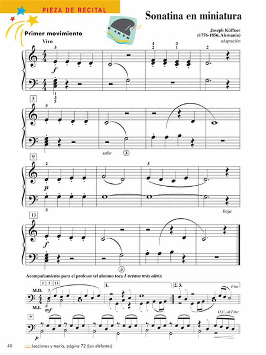 Tecnica e Interpretacion - Libro Dos de Dos Nivel 2 Piano Method scores gallery preview page 7