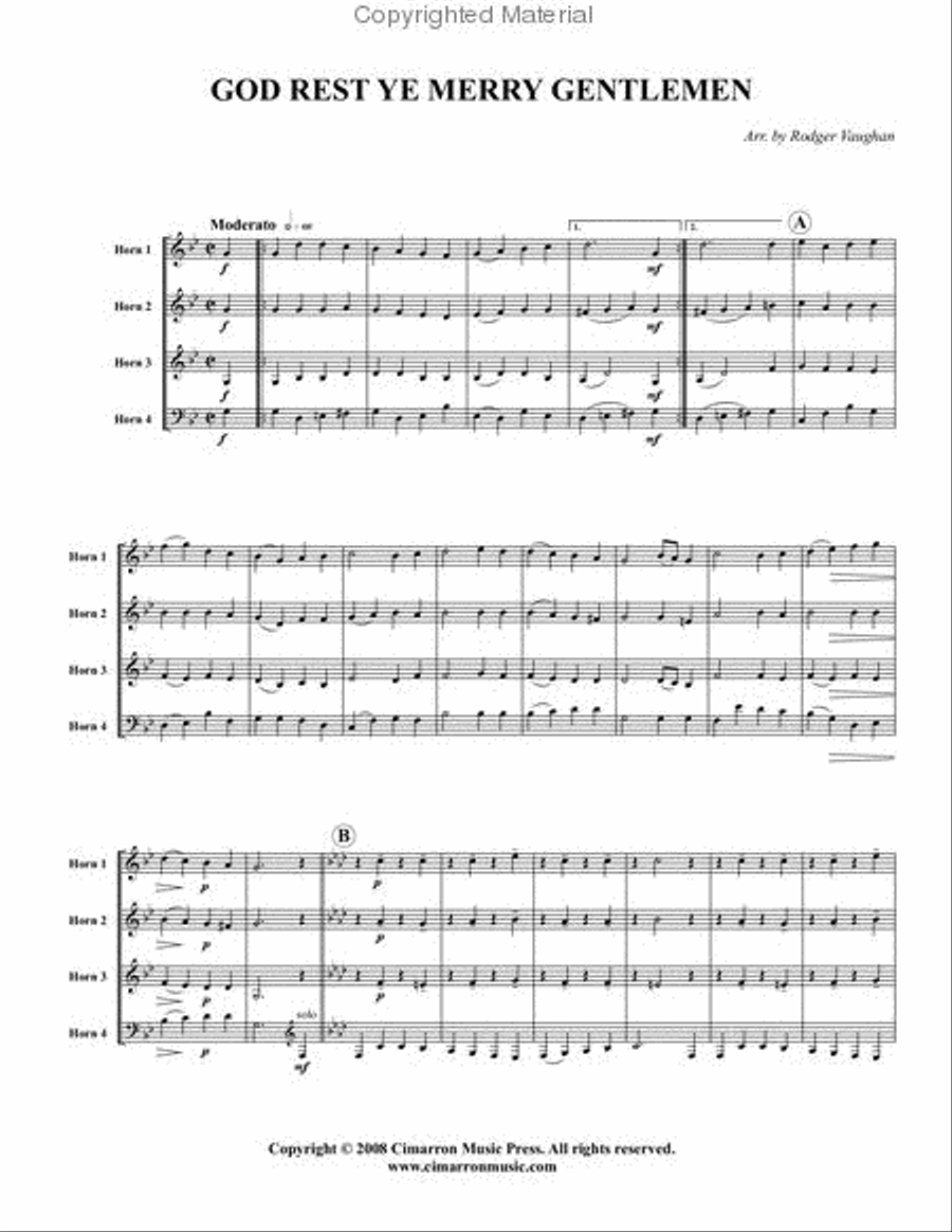 Holiday Treats, volume 5 Horn scores gallery preview page 2