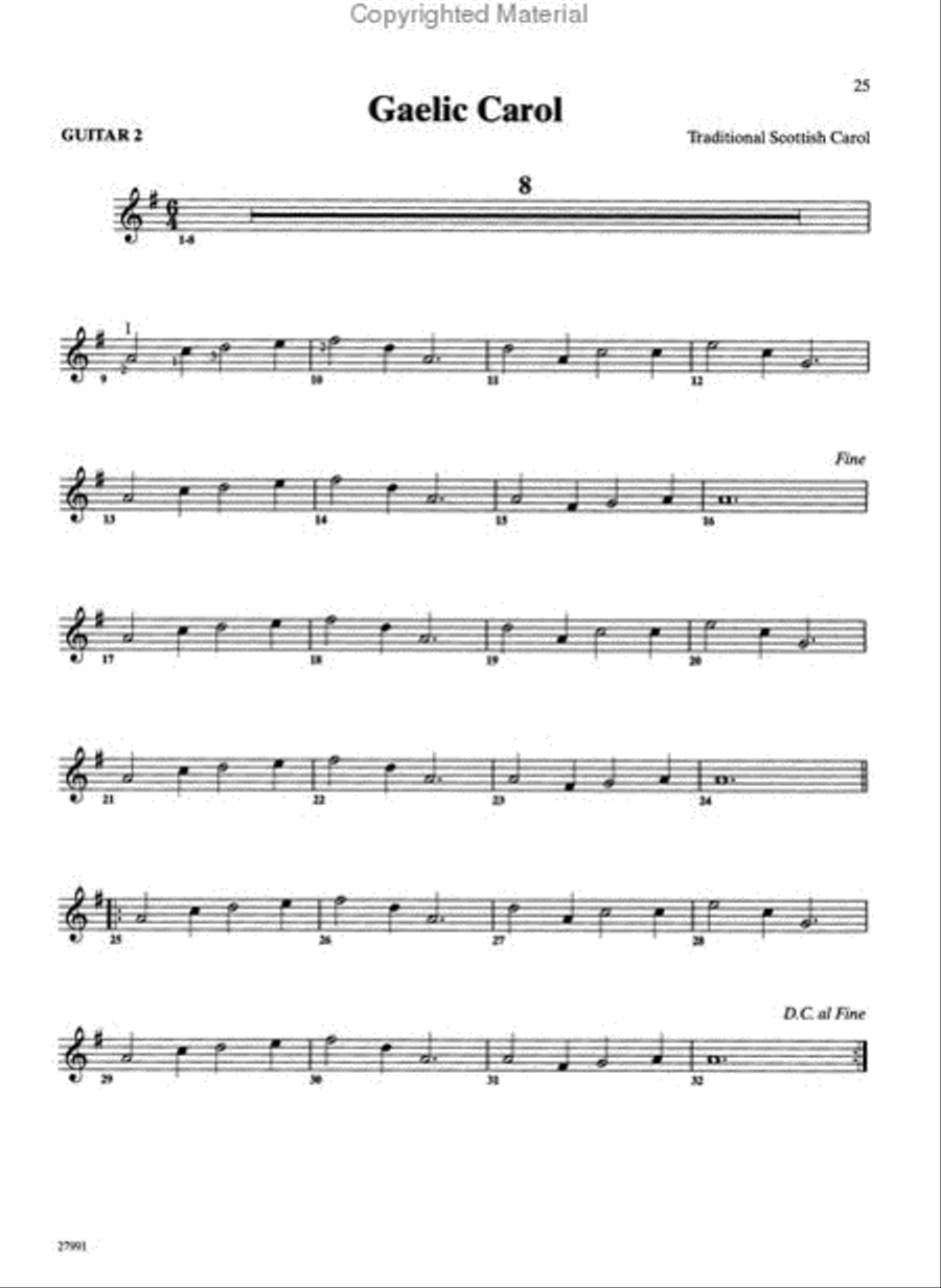 Festive Collection for Guitar Ensemble Guitar Ensemble scores gallery preview page 23