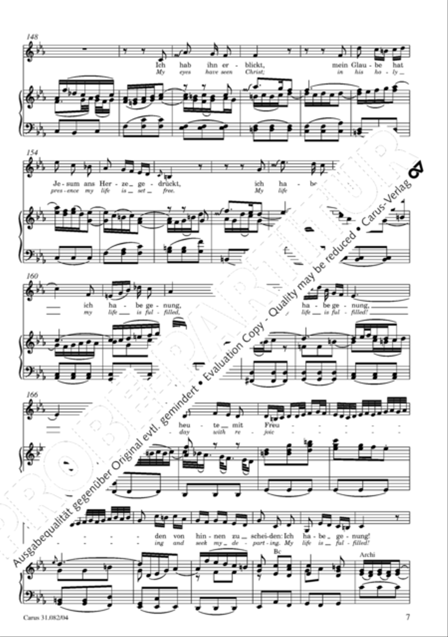 I have enough (Ich habe genung) Mezzo-Soprano Voice scores gallery preview page 8