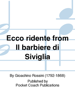 Book cover for Ecco ridente from Il barbiere di Siviglia
