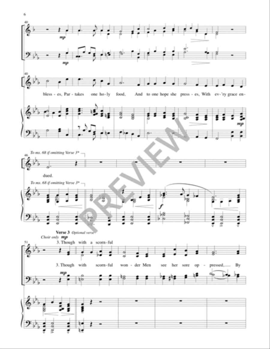 The Church’s One Foundation - Full Score and Parts Trombone scores gallery preview page 7