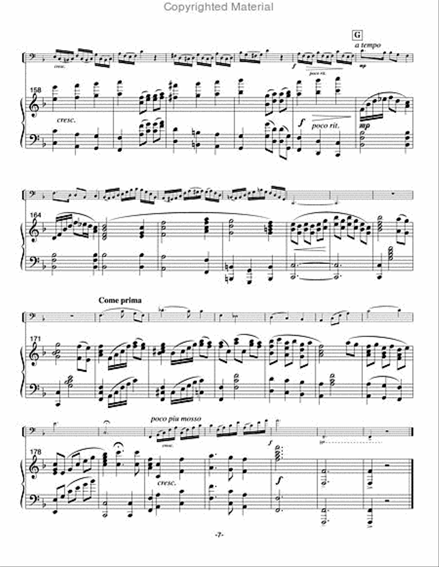 Concerto del Garda Euphonium scores gallery preview page 10
