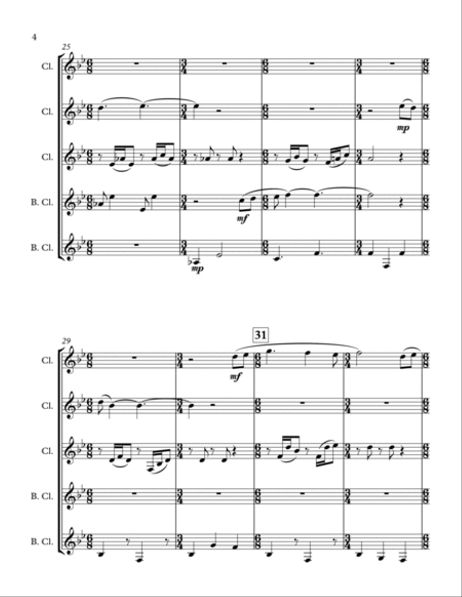 Dulcinea Dulcinea Woodwind Ensemble scores gallery preview page 4