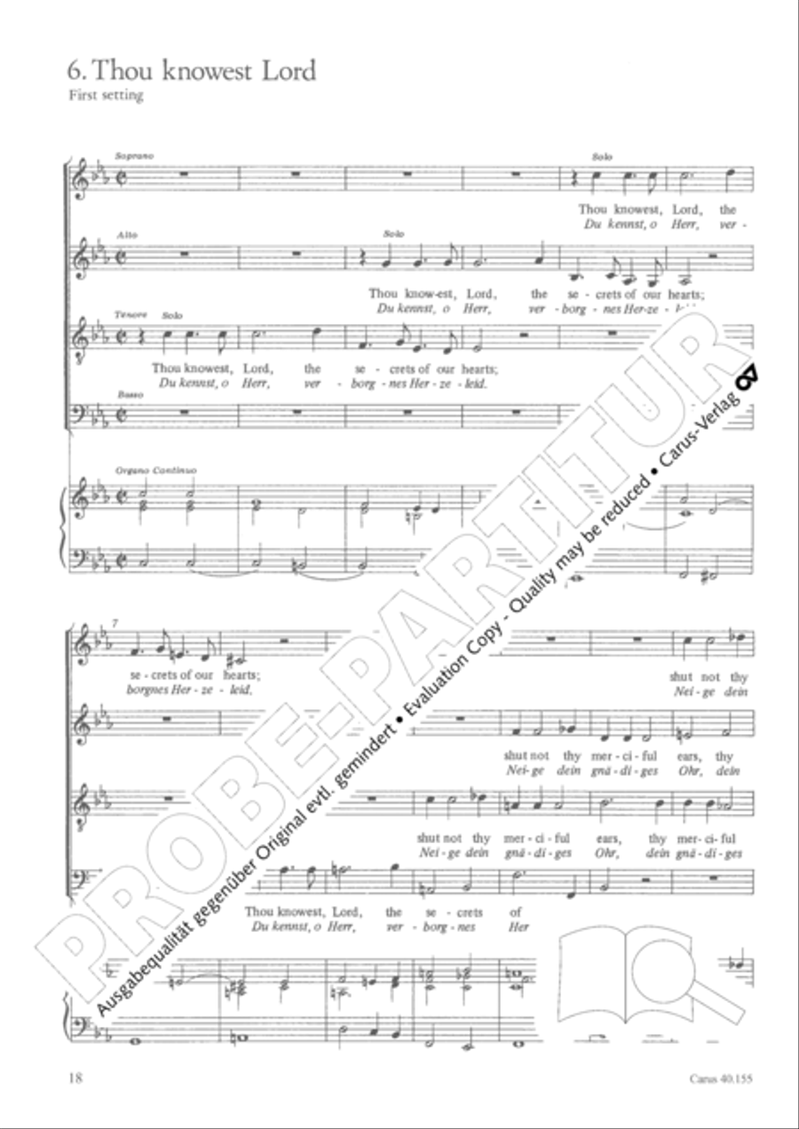 Funeral music of Queen Mary 4-Part scores gallery preview page 19