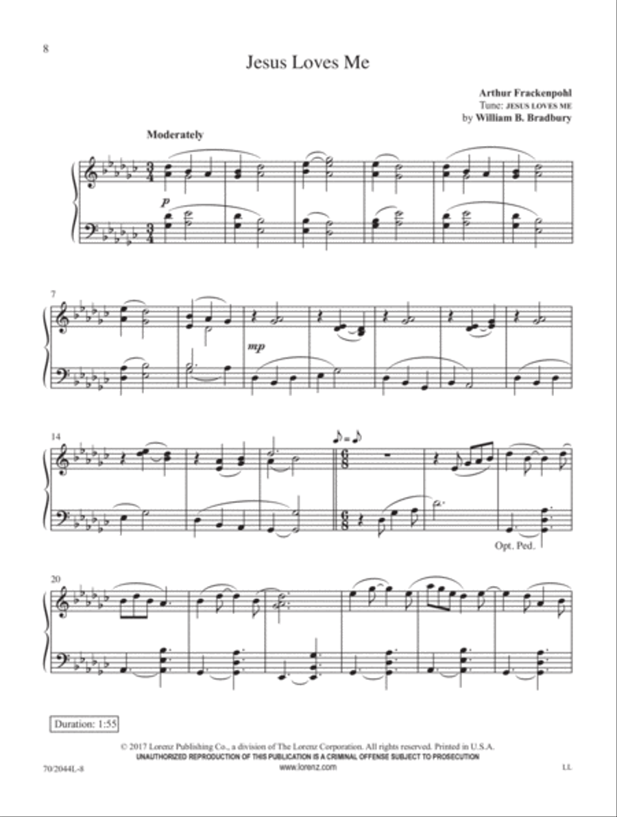 Pentatonic Hymn Settings (Digital Delivery) Organ scores gallery preview page 6