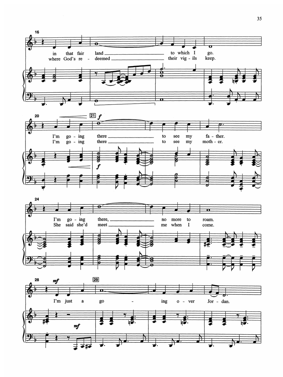 Poor Wayfaring Stranger - Piano/Vocal Solo (Medium Low) Piano, Vocal scores gallery preview page 2