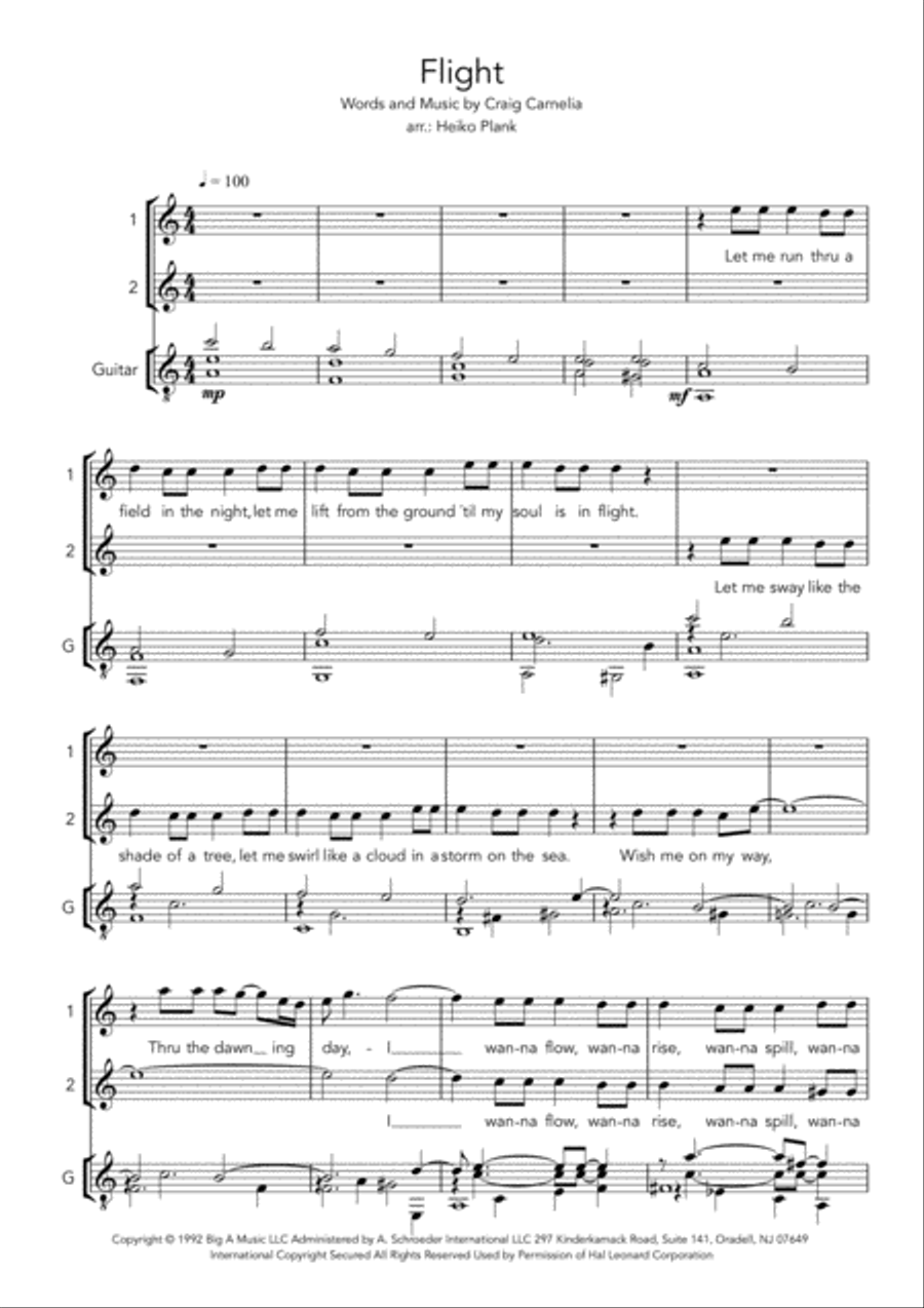 Flight Woodwind Ensemble scores gallery preview page 1