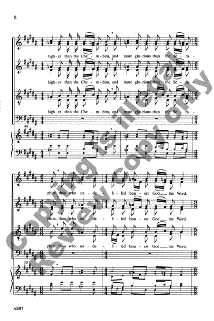 Magnificat & Nunc Dimittis 4-Part scores gallery preview page 10