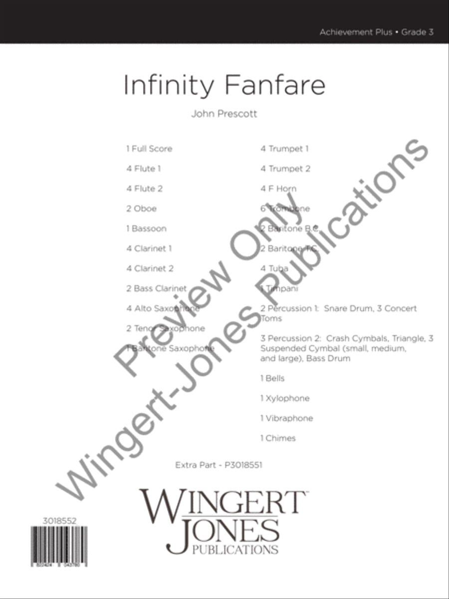 Infinity Fanfare Concert Band scores gallery preview page 2