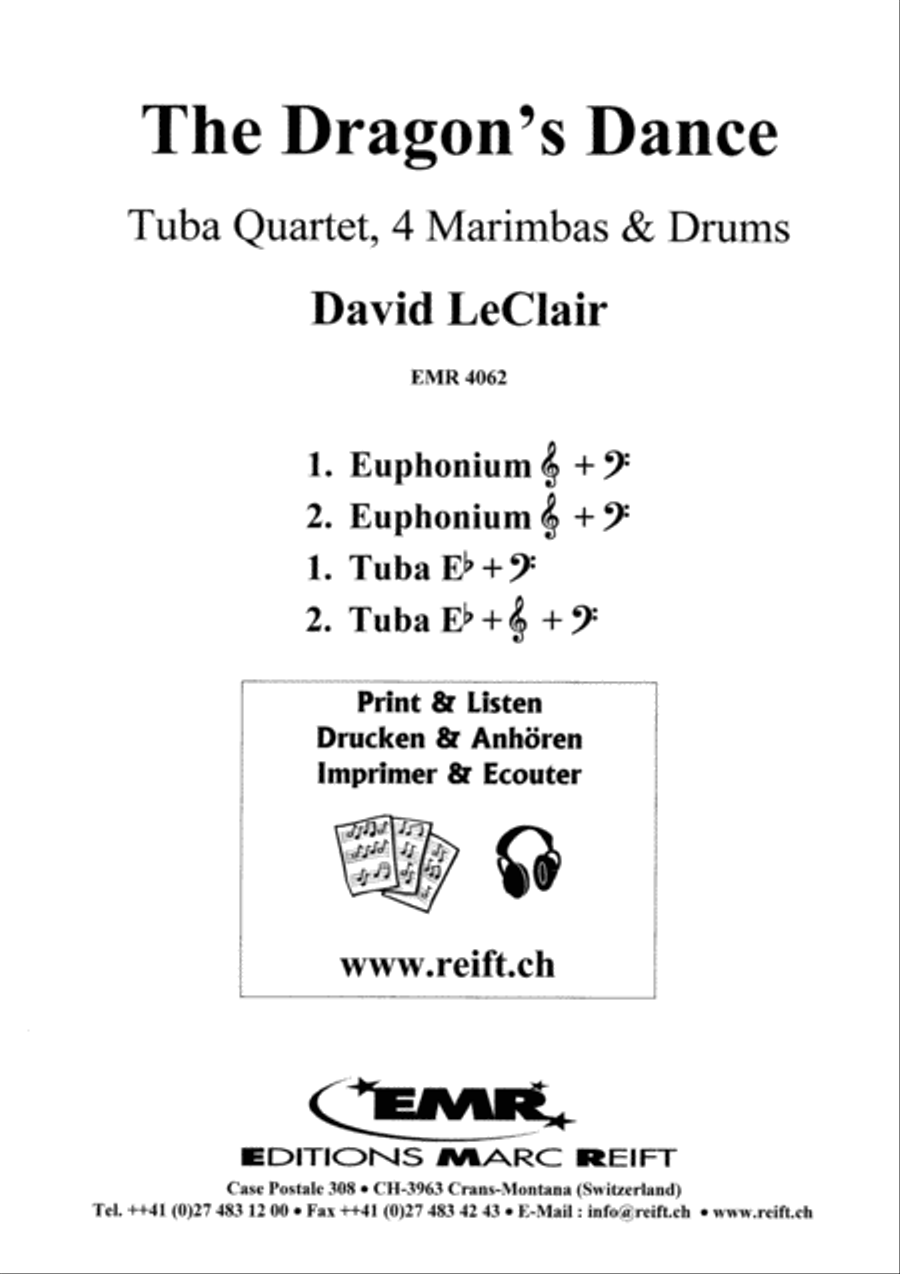 The Dragon's Dance The Dragon's Dance Tuba Quartet scores gallery preview page 2