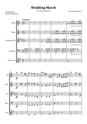 Wedding March (For Woodwind Quintet)