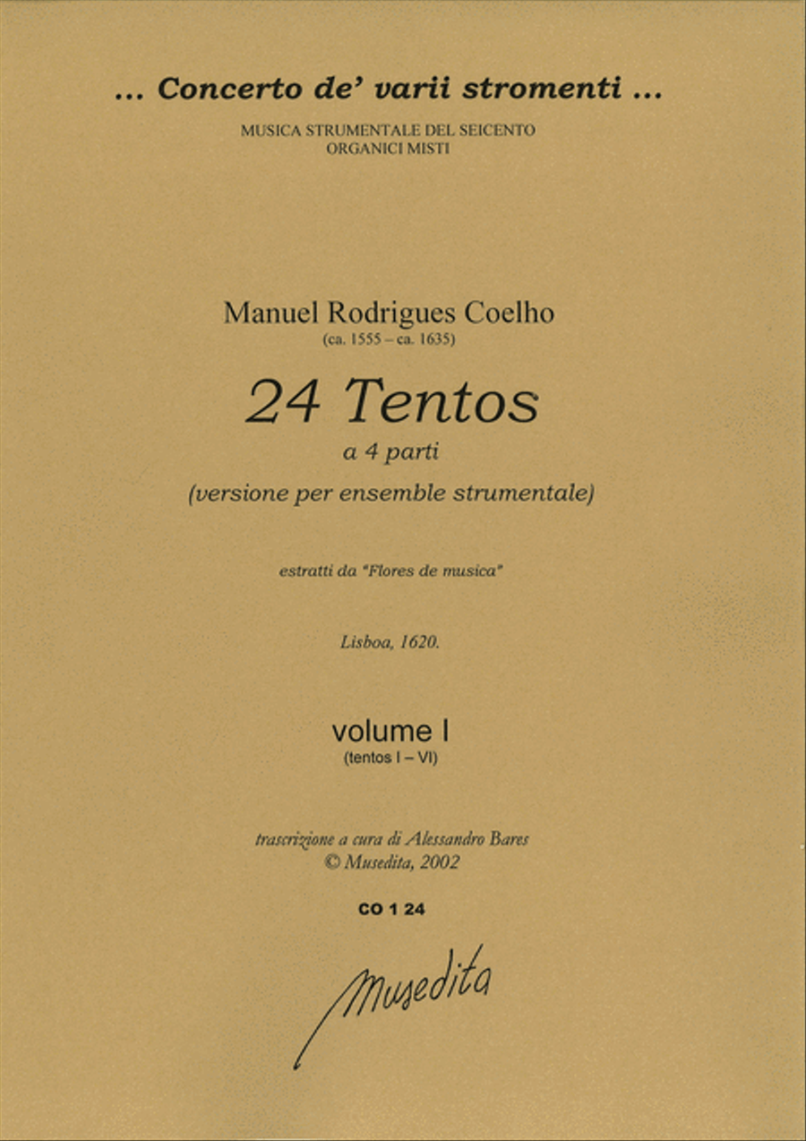 24 Tentos a quattro parti (Lisboa, 1620) 4-Part scores gallery preview page 1