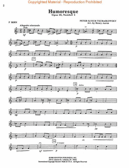 Encore Pieces For Woodwind Quintet, Vol. 1 - Horn In F by Henry Aaron Woodwind Quintet - Sheet Music