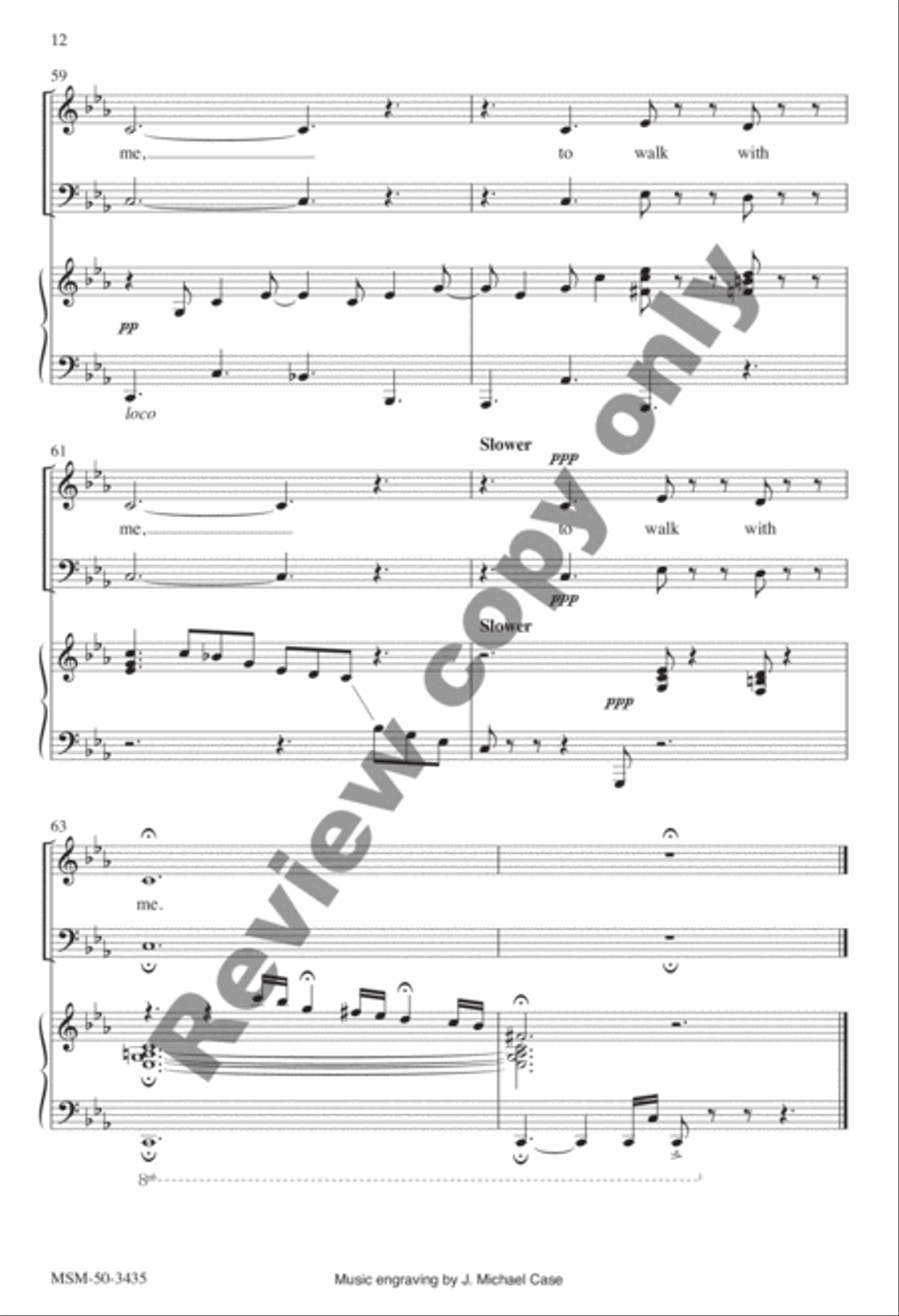 I Want Jesus to Walk with Me 3-Part scores gallery preview page 23