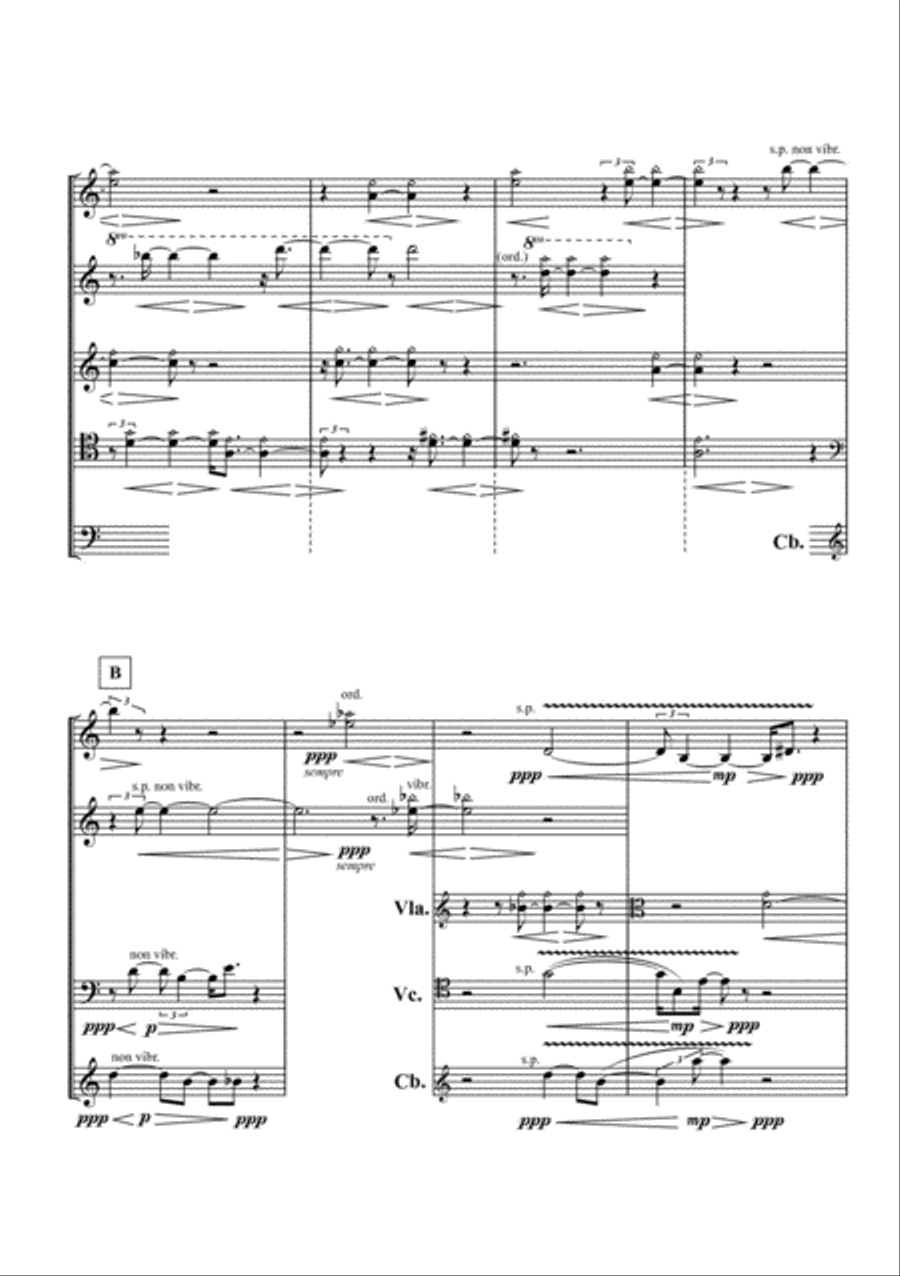 Música para un encuentro imaginario for String Quintet String Quintet scores gallery preview page 3