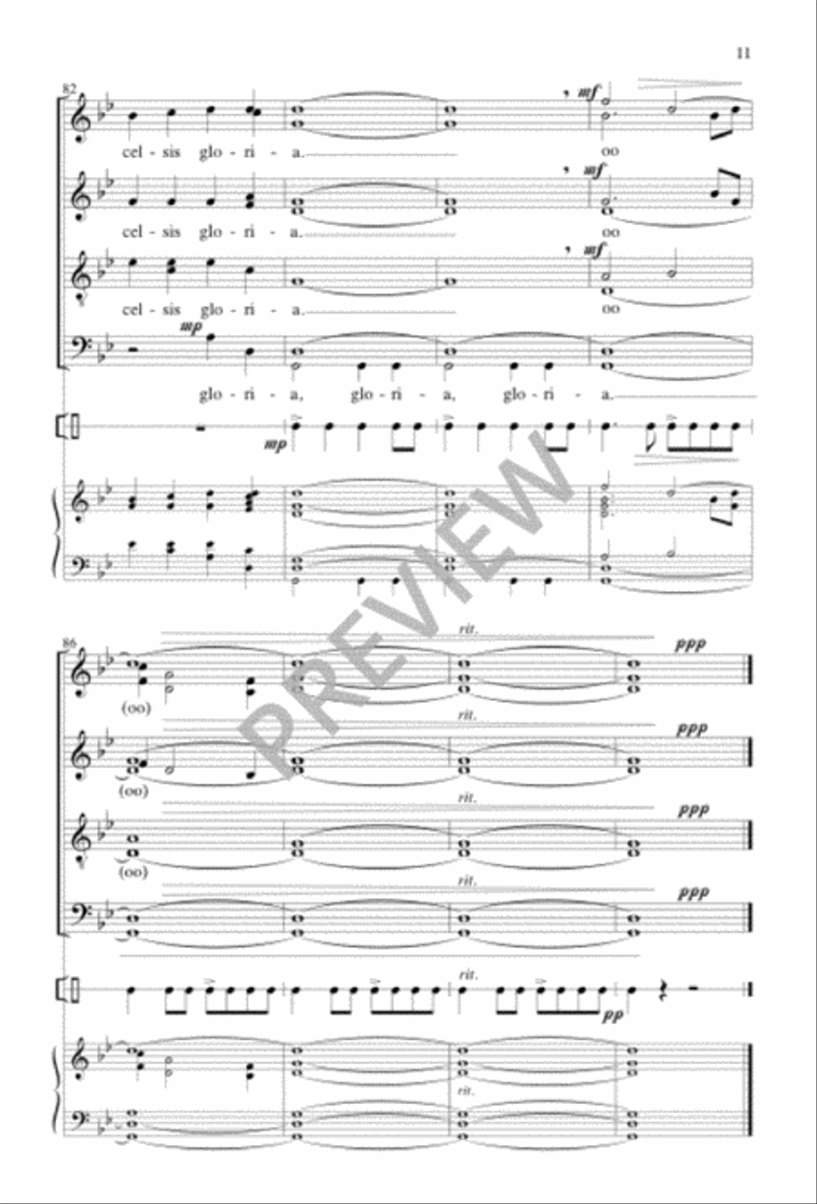 ’Twas in the Moon of Wintertime 4-Part scores gallery preview page 11