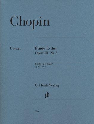 Book cover for Etude in E Major Op. 10, No. 3