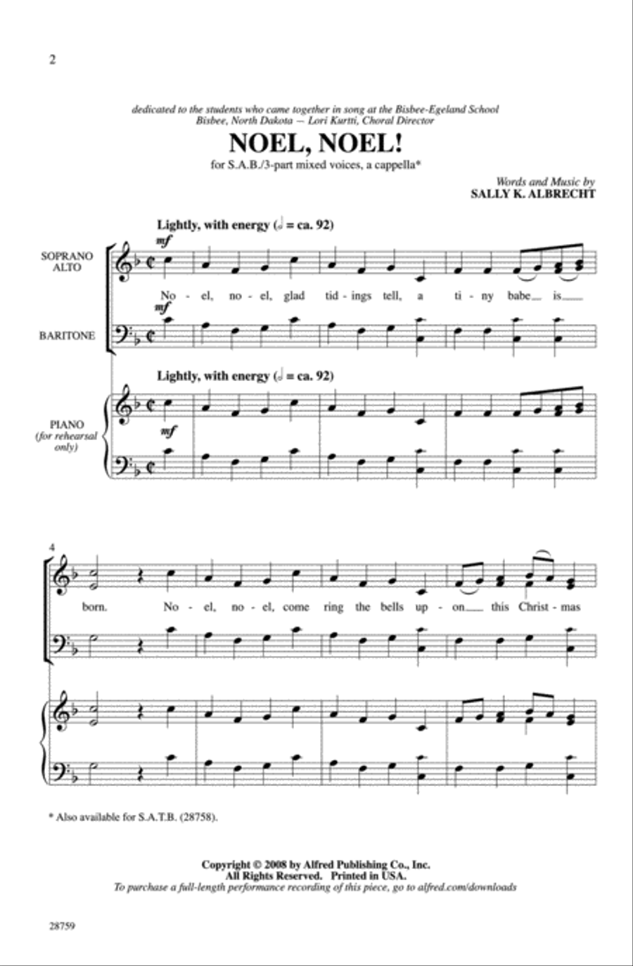 Noel, Noel! 3-Part scores gallery preview page 2