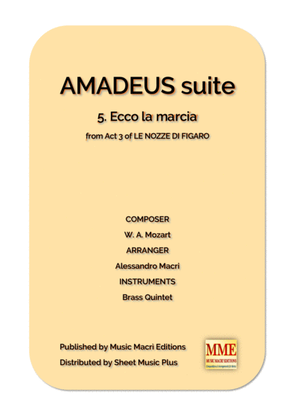 Book cover for AMADEUS suite - 5. Ecco la marcia from Act 3 of LE NOZZE DI FIGARO