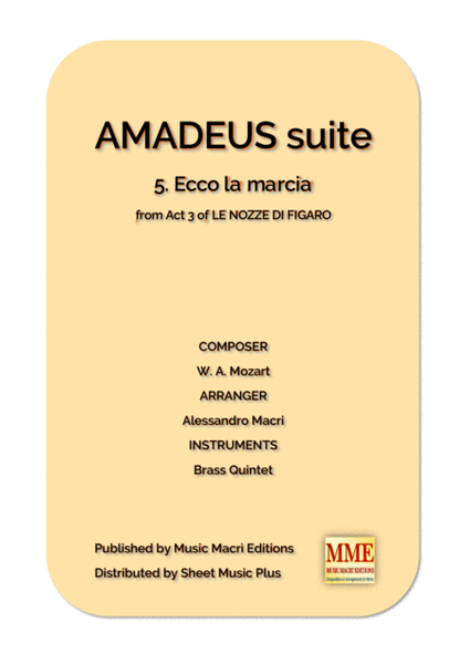 AMADEUS suite - 5. Ecco la marcia from Act 3 of LE NOZZE DI FIGARO image number null